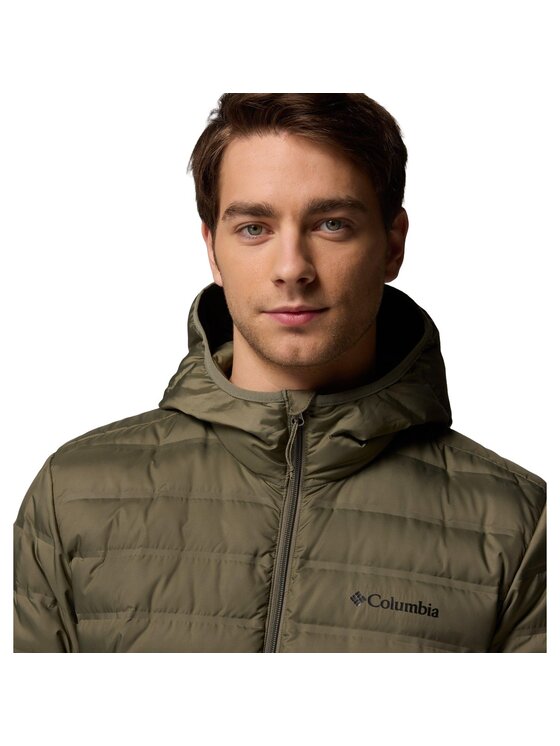 Columbia Columbia Kurtka zimowa Lake 22 II Down Hooded Jacket 2086294397 Zielony Regular Fit