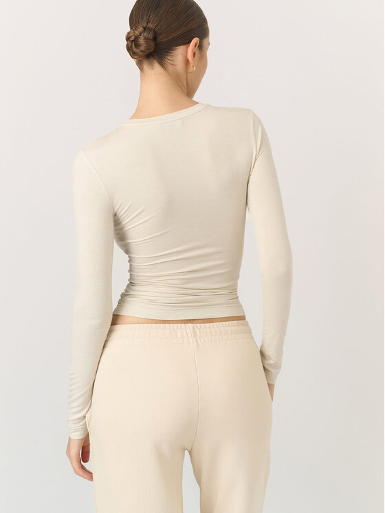 La Mania La Mania Longsleeve SONIA Bianco Classic Fit