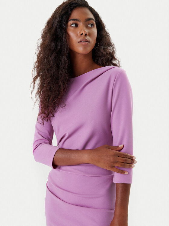 Rinascimento Rinascimento Коктейльна сукня CFC0126154003 Рожевий Slim Fit