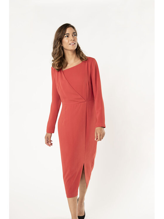 QUIOSQUE QUIOSQUE Sukienka codzienna Quiosque 4RR001402 Pomarańczowy Regular Fit