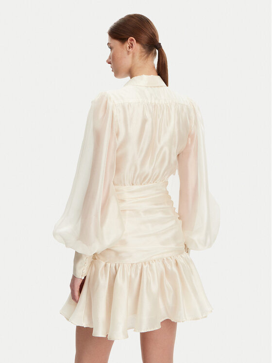 BARDOT BARDOT Kokteiļkleita 59720DB Écru Regular Fit