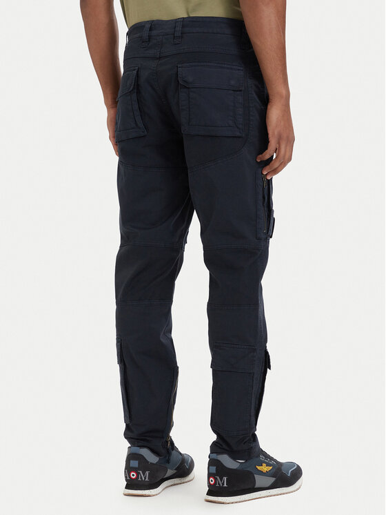Aeronautica Militare Aeronautica Militare Cargo nohavice Iconic Anti-G 261PA1387UCT01493 Tmavomodrá Regular Fit