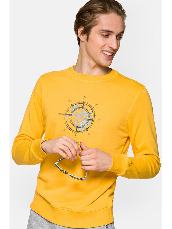 Lancerto Lancerto Bluza Omar Żółty Regular Fit