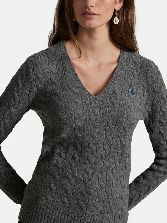 Polo Ralph Lauren Polo Ralph Lauren Пуловер 211971866500 Сив Slim Fit