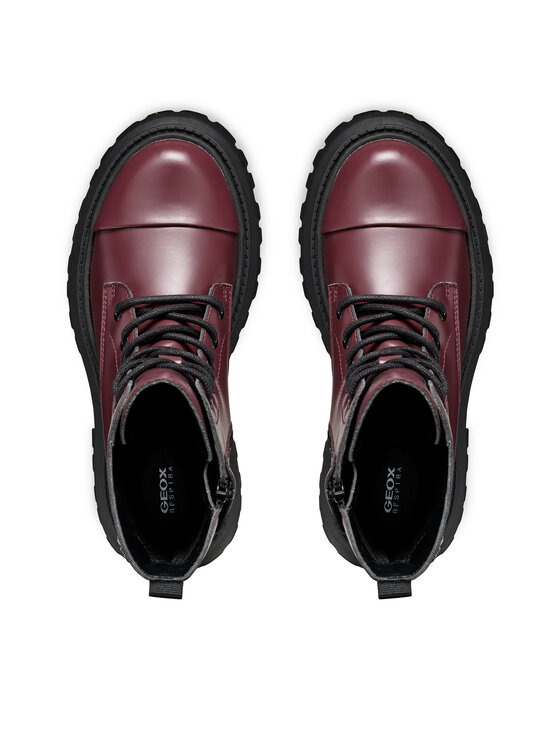 Geox Geox Zimske čizme J Maquinnens Girl J46M6B 000CN C7357 S Tamnocrvena