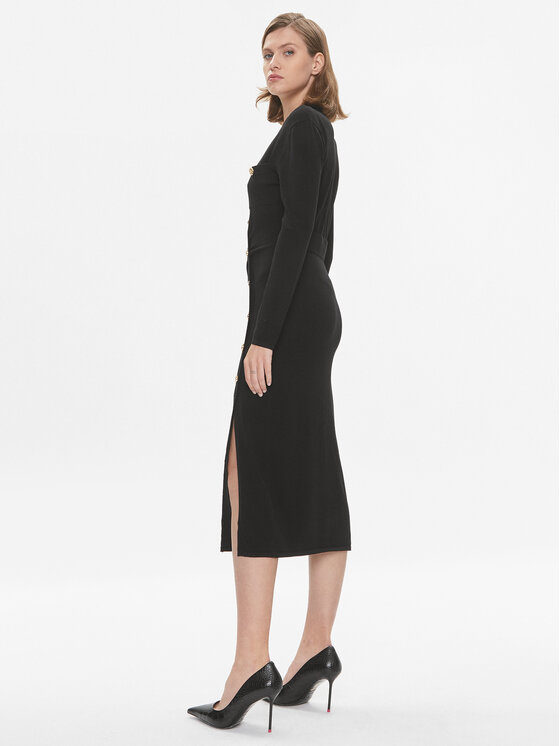 PINKO Pinko Φόρεμα υφασμάτινο Comasico 101925 A16I Μαύρο Slim Fit