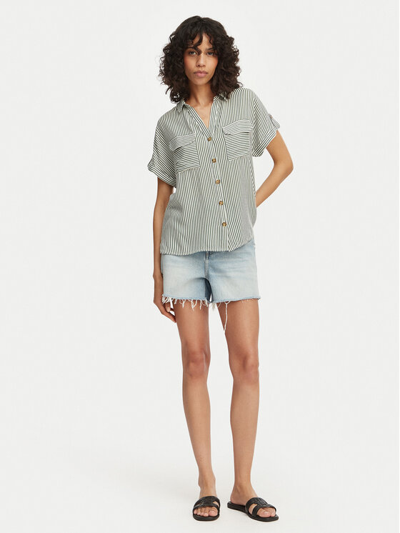 Vero Moda Vero Moda Marškiniai Bumpy 10310139 Žalia Regular Fit