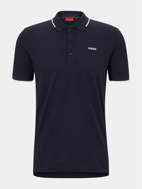 HUGO Hugo Polokošeľa 50467344 Tmavomodrá Slim Fit