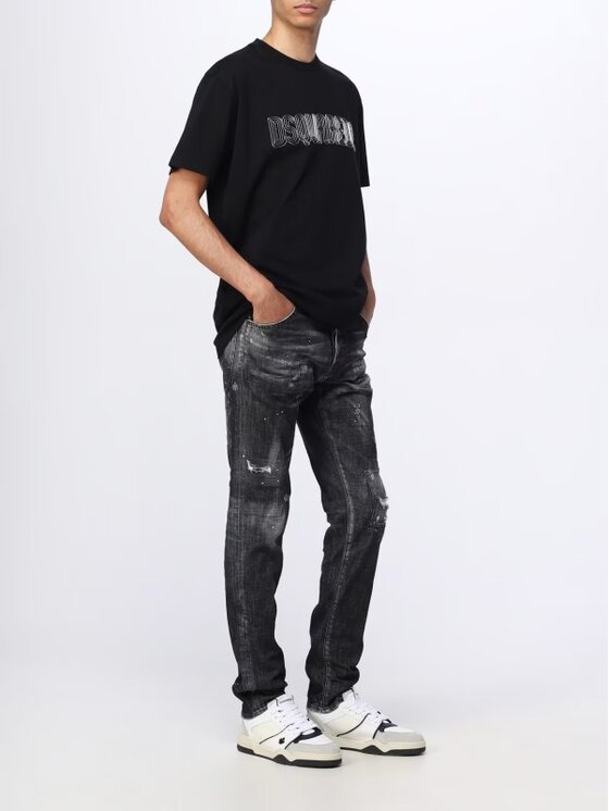 Dsquared2 Dsquared2 T-Shirt S74GD1161 S23009 Černá Regular Fit
