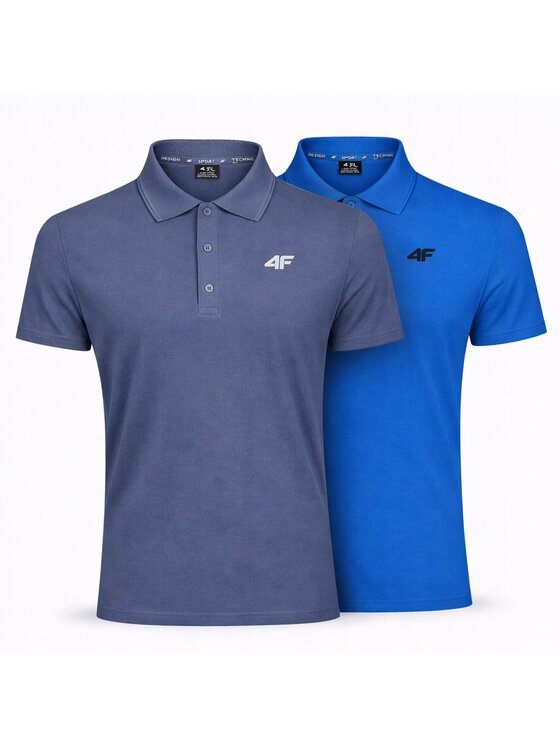 4F 4F Polo Z-0770-2-O Biały Regular Fit