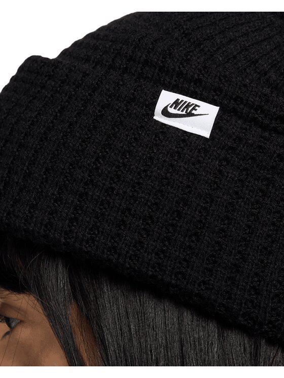 Nike Nike Czapka Peak Waffle Knit Beanie FZ2123-010 Czarny