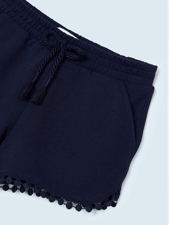 Mayoral Mayoral Pantaloncini di tessuto 607 Blu scuro Regular Fit