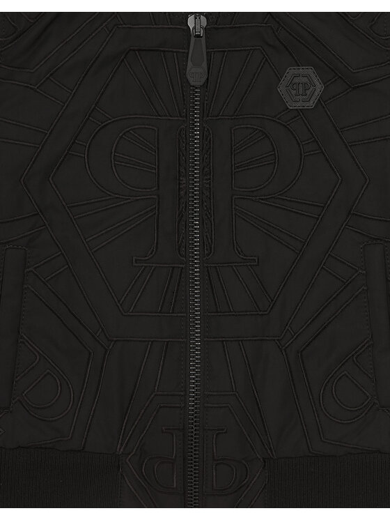 PHILIPP PLEIN PHILIPP PLEIN Giacca di pelle 19721 Nero Comfort Fit