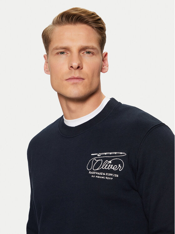 s.Oliver s.Oliver Sweatshirt 2153489 Dunkelblau Regular Fit