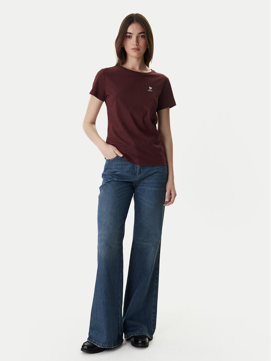 BOSS BOSS Tričko 50556994 Hnedá Regular Fit
