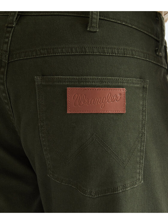 Wrangler Wrangler Spodnie materiałowe 112386856 Zielony Regular Fit