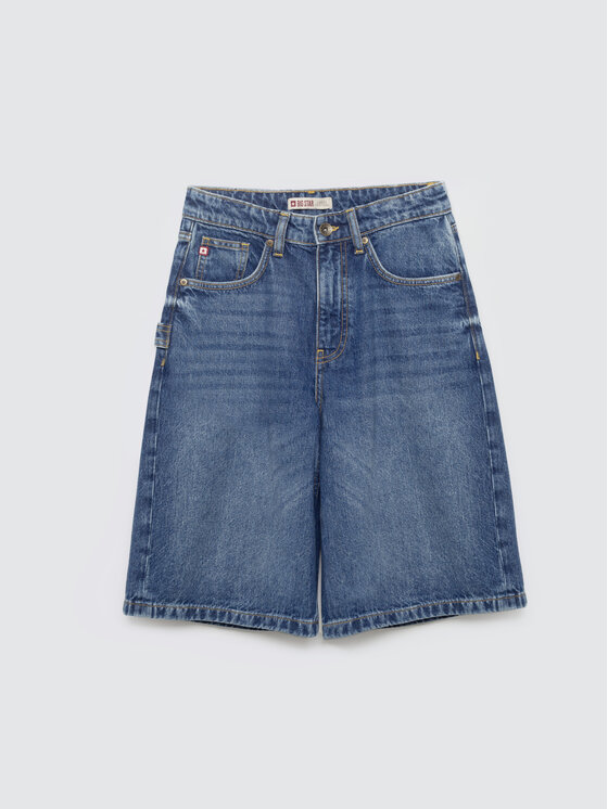 BIG STAR BIG STAR Szorty jeansowe ANDYS Granatowy Loose Fit