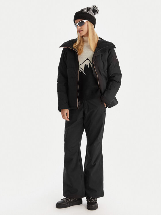 Roxy Roxy Sídzseki Snowhill Puffy JK ERJTJ03535 Fekete Tailored Fit