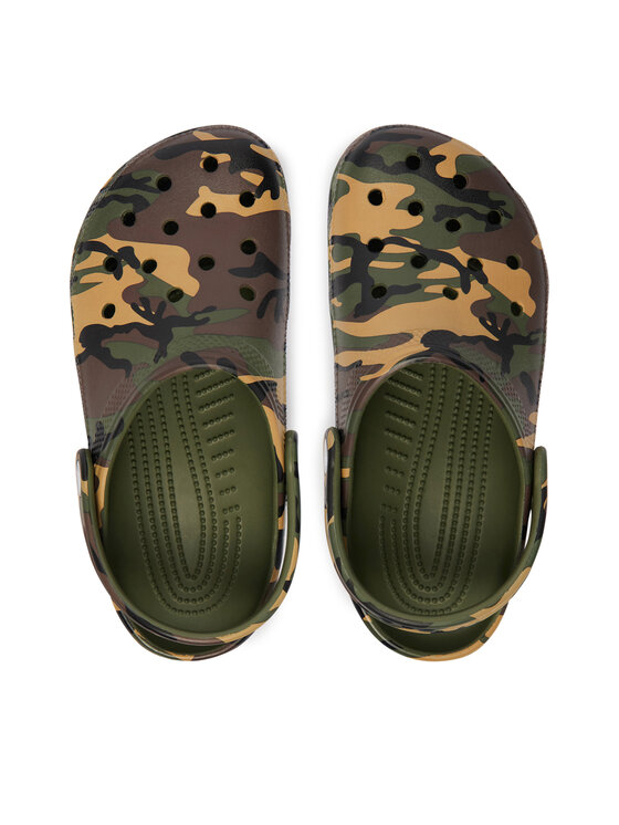 Crocs Crocs Şlapi Classic Camouflage Clog 211879 Verde