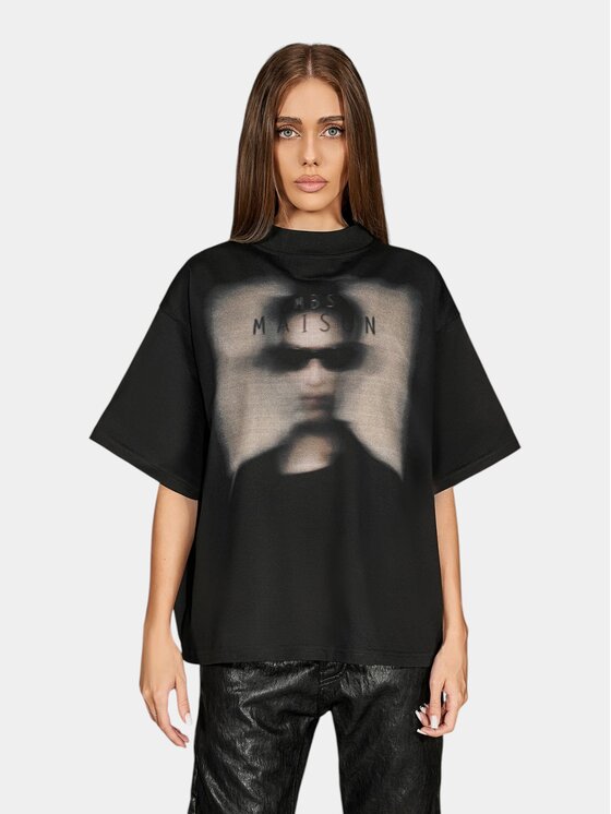 MADE BY SOCIETY MADE BY SOCIETY T-Shirt Siah-e Noor - T27880 Czarny Basic Fit