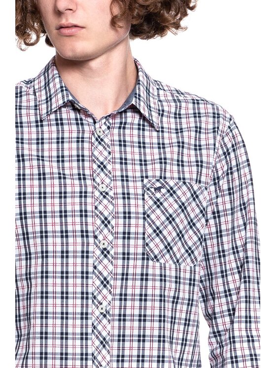 Mustang Mustang Camicia CLEMENS Nero Regular Fit