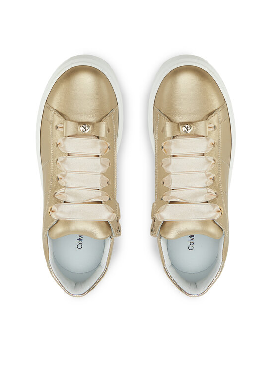 Calvin Klein Jeans Calvin Klein Jeans Sneakersy Low Cut Lace-Up Sneaker V4A9-83046-1322 S Złoty