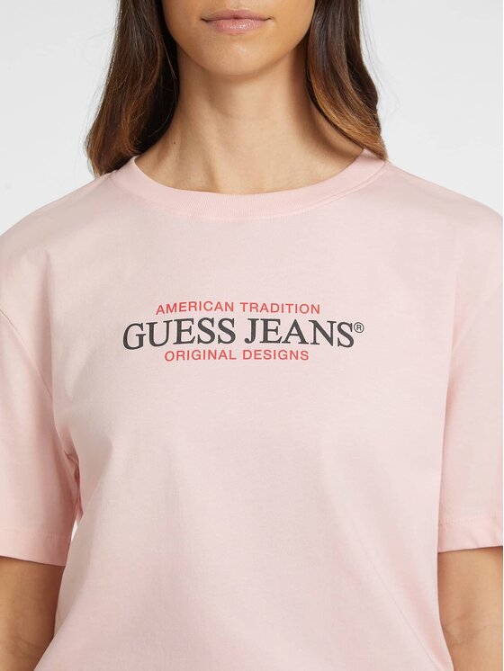 Guess Jeans Guess Jeans T-shirt 165649 Rosa Classic Fit