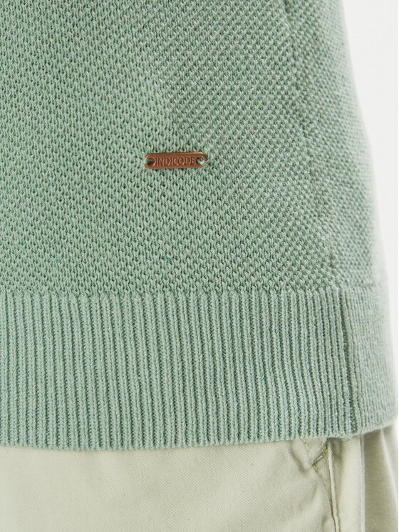 INDICODE INDICODE Polo Invorm 30-485 Zielony Regular Fit