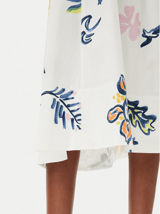 Marella Marella Gonna a trapezio Zambia 2513101072200 Bianco Regular Fit