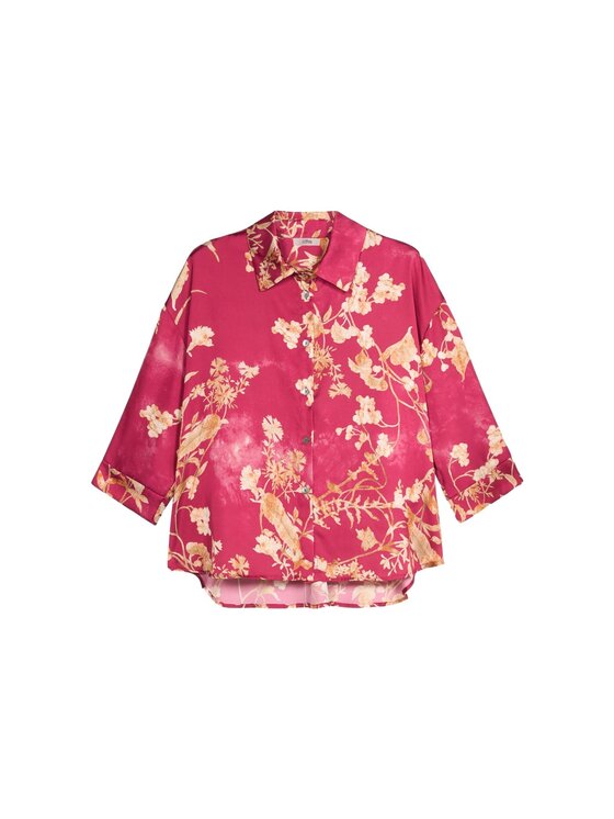 Oltre Oltre Camicia 5023J000802N0S9 Rosa Boxy Fit