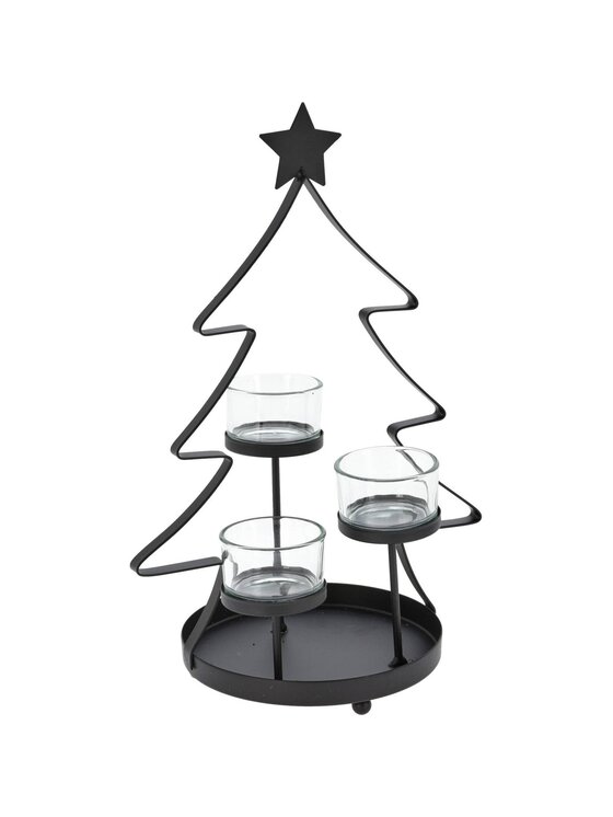 Świecznik MIAhome, metalowy Jollytree