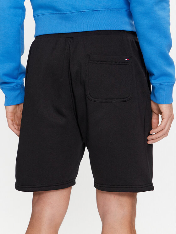 Tommy Hilfiger Tommy Hilfiger Sportske kratke hlače Logo MW0MW34201 Crna Regular Fit