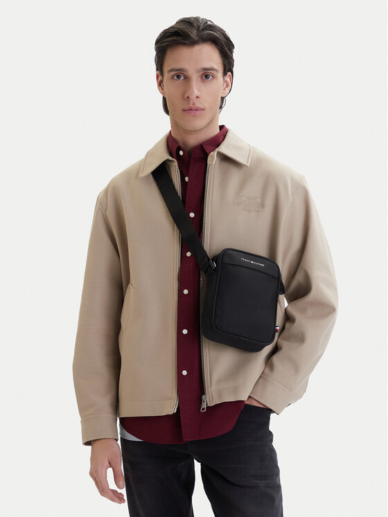 Tommy Hilfiger Tommy Hilfiger Τσαντάκι Th Repreve Mini Reporter AM0AM14150 Μαύρο