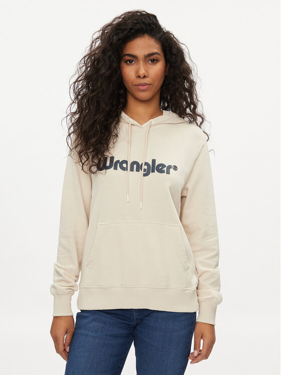 Wrangler Wrangler Džemperis 112350335 Écru Regular Fit