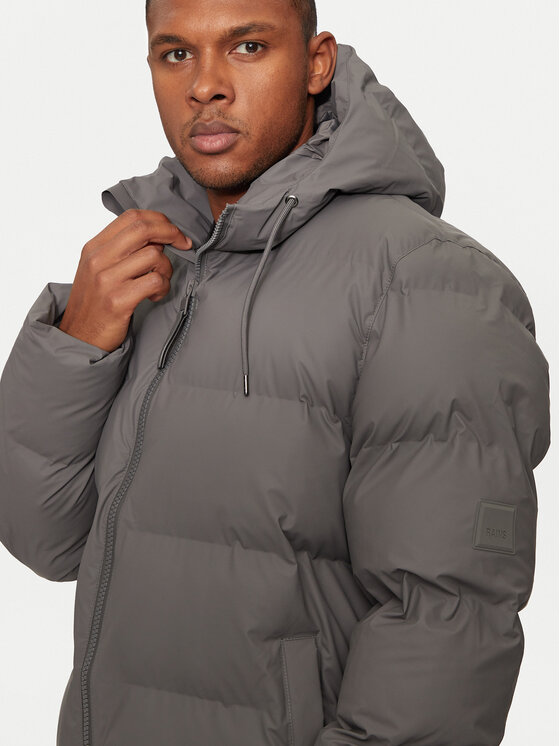 Rains Geacă de iarnă 15130 Gri Regular Fit