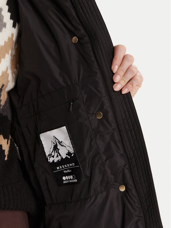 Weekend Max Mara Weekend Max Mara Wintermantel Newbembo 2525496072 Schwarz Relaxed Fit
