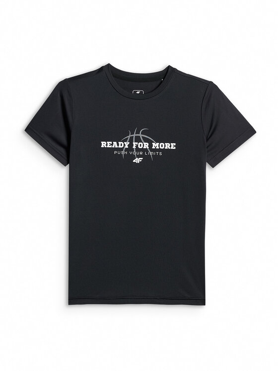 4F 4F Funkční tričko GAME ON Černá Regular Fit