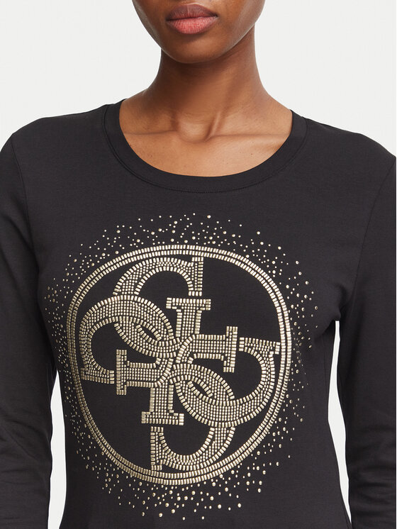 Guess Guess Halenka W6BI58 K7388 Černá Slim Fit
