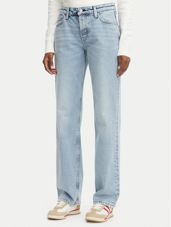 Tommy Jeans Blugi Sophie DW0DW23582 Albastru deschis Straight Fit