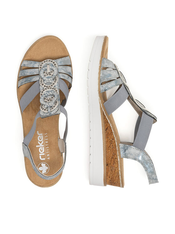 Rieker Rieker Sandalen V38H8-12 Blau
