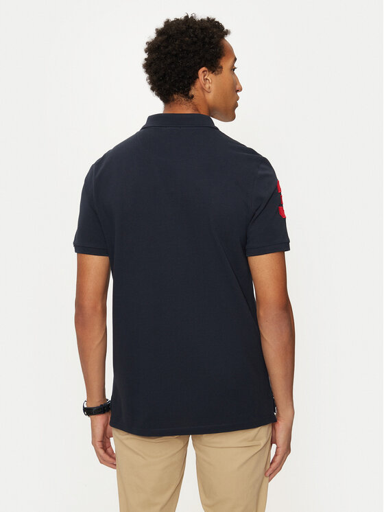 U.S. Polo Assn. U.S. Polo Assn. Polo MUP3313 Granatowy Regular Fit