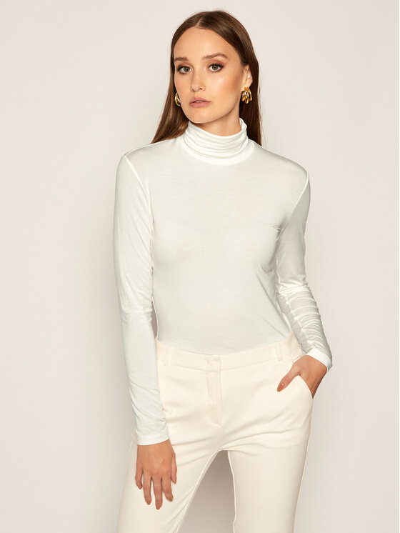 Max Mara Leisure Max Mara Leisure Rolák Fresis 39460206 Biela Regular Fit