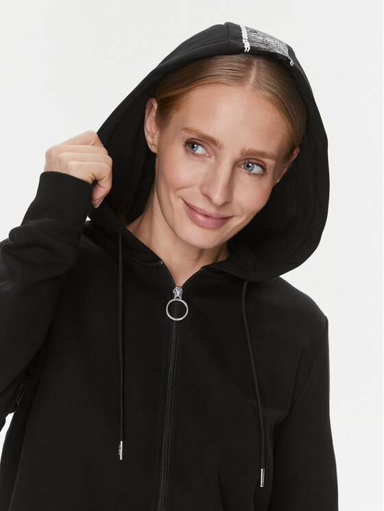 Guess Guess Суитшърт Giulia V4RQ19 KC3D2 Черен Regular Fit