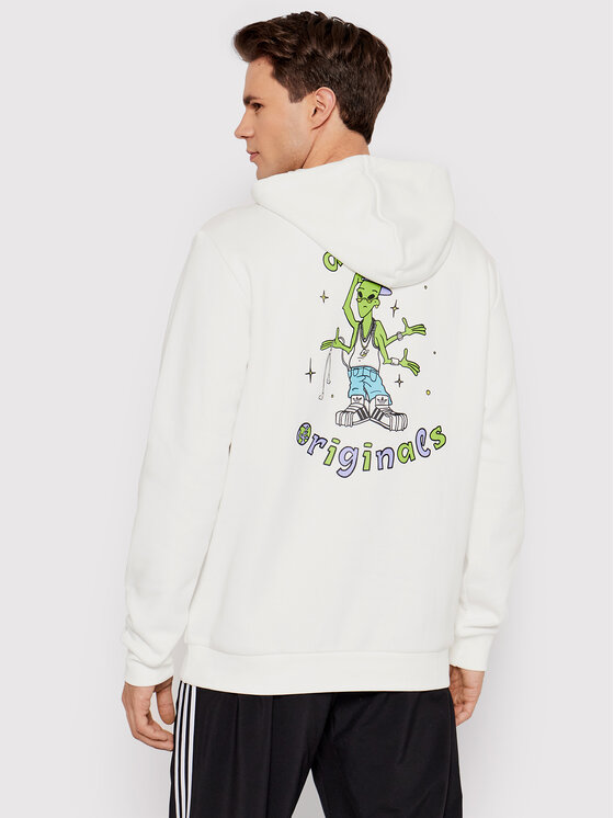 adidas adidas Mikina Stoked Alie HC7108 Bílá Regular Fit