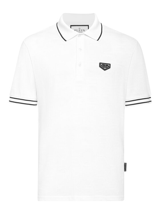 PHILIPP PLEIN PHILIPP PLEIN Polo 25571 Biały Slim Fit