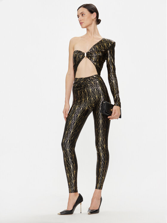 Elisabetta Franchi Elisabetta Franchi Overal TU-022-37E2-V545 Černá Slim Fit