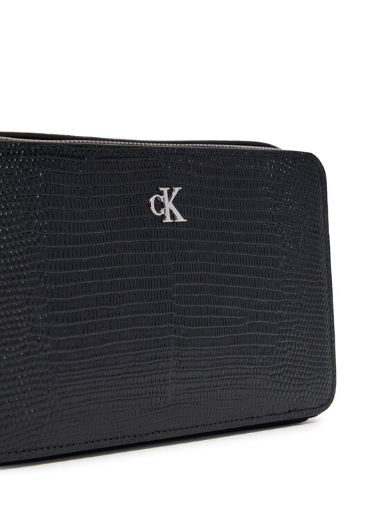 Calvin Klein Calvin Klein Τσάντα Lizard Embossed Lthr Mini Wallet LV04F1071G Μαύρο