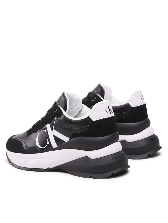 Calvin Klein Jeans Calvin Klein Jeans Сникърси Wedge Runner Mix Lth Wn YW0YW01099 Черен