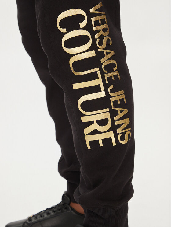 Versace Jeans Couture Versace Jeans Couture Pantaloni trening 76GAAT00 Negru Regular Fit