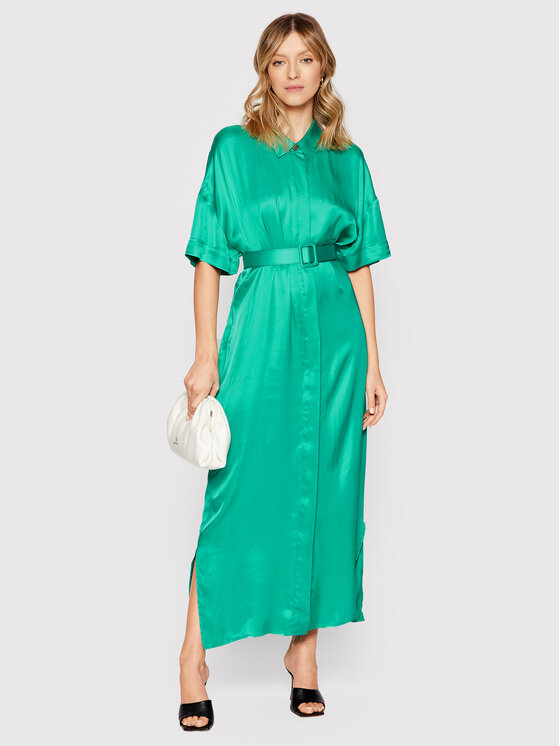 Vestito chemisier F322SD3004W45101 Verde Regular